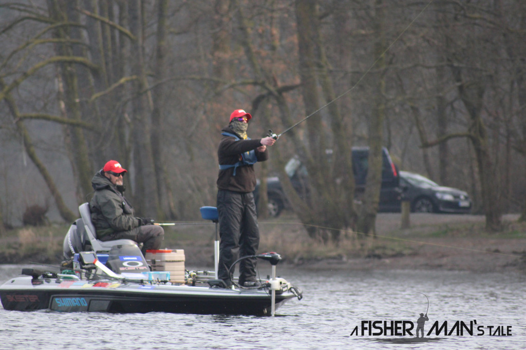 Daniel Brackley and Jan Porter on day 1