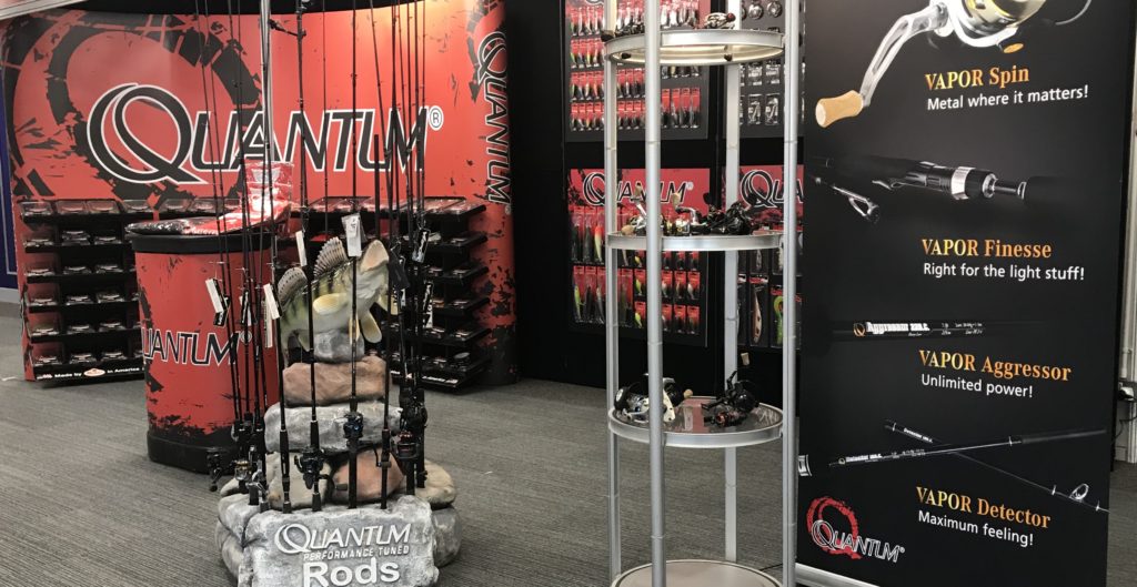 The Quantum Fishing stand at the Big One 2019